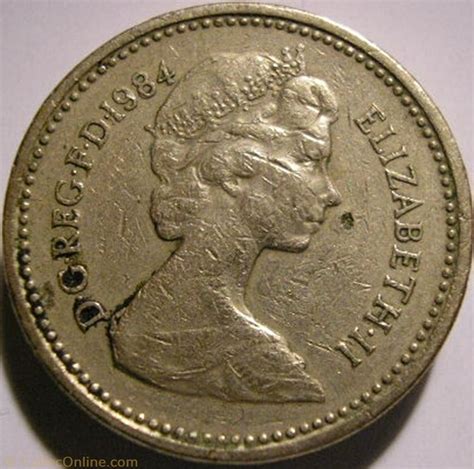 Elizabeth II One Pound 1984 UK Münzen Welt Vereinigtes Königreich