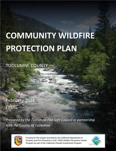 Community Wildfire Protection Plan For Tuolumne County