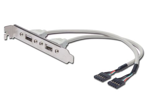 Pannello Slot Con 2 Connettori Esterni Usb 20 Tipo A Femmina