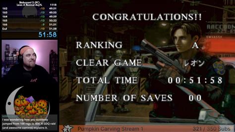 51 58 Resident Evil 2 Pc Leon A Any Normal [speedrun Pb] Youtube