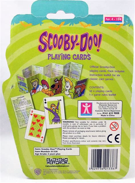 Scooby Doo Jeu De 52 Cartes à Jouer Character Games Ltd