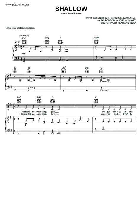 Shallow Sheet Music Piano Score Free Pdf Download Hk Pop Piano Academy