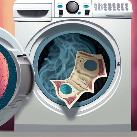 Premium AI Image | washing machine money business concept