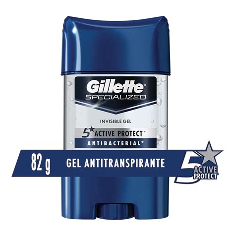 Antitranspirante En Gel Gillette Specialized Antibacterial Invisible