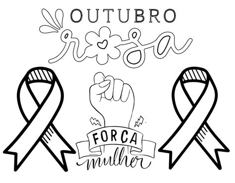 Desenhos De Outubro Rosa 1 Para Colorir E Imprimir Colorironline Com