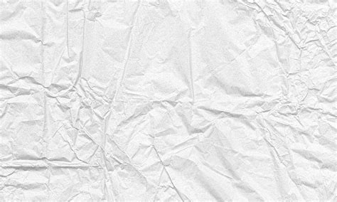 White Colored Crumpled Paper Texture Background For Design Decorative