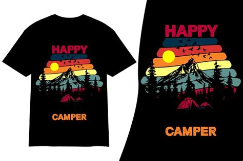 Premium Vector Camping T Shirt Design Retro Vintage