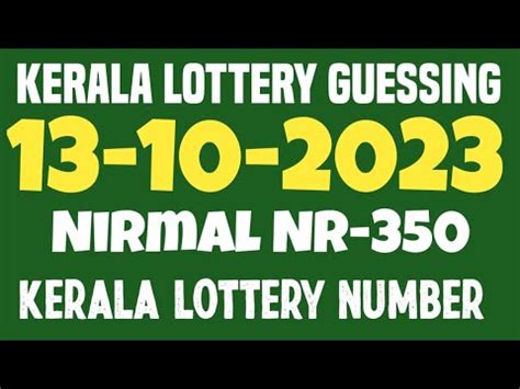 Kerala Lottery Guessing Today Nirmal Nr Kerala Lottery Guessing