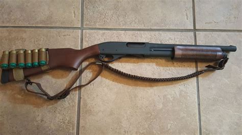 Remington 870 Police Magnum Short Barrel Shotgun By John Morgan Via Flickr Sbs Wood Furniture