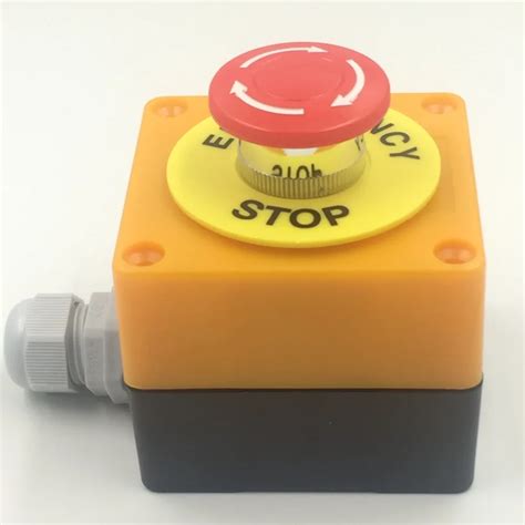 Equipment Elevator Lift Emergency Stop Button Switch Box Warning