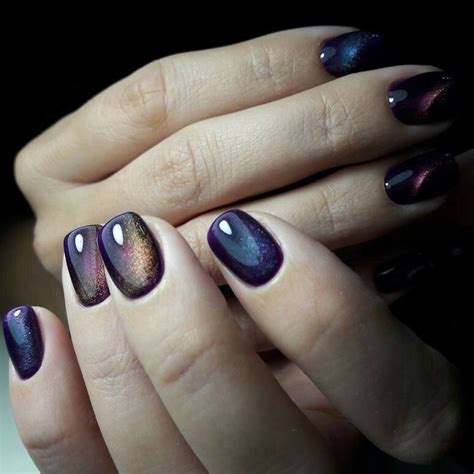 35 Attractive Magnetic Nail Polish Designs Koees Blog Cat Eye Nails