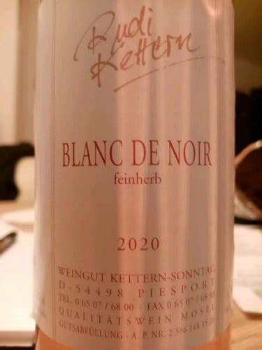 Weingut Kettern Sonntag Rudi Kettern Blanc De Noir Feinherb Vivino