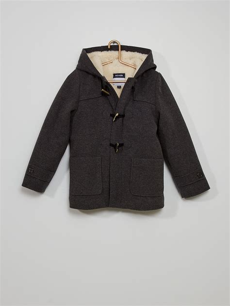 Manteau intérieur façon lainage gris Kiabi 27 00