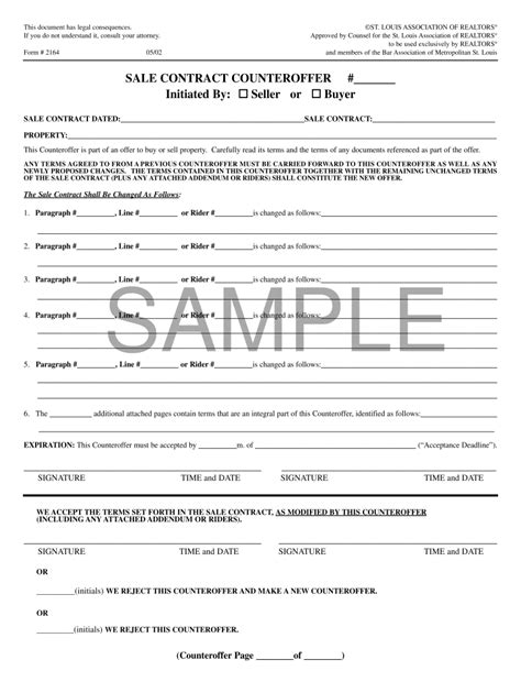 Counteroffer Form 2164 2020 2022 Fill And Sign Printable Template