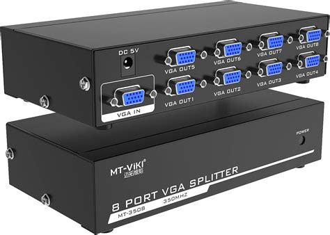 Amazon MT VIKI 8 Port Powered VGA Splitter 1 In 8 Out 350Mhz Video