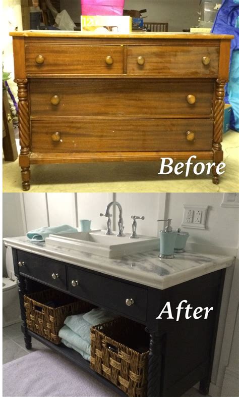 Dresser Made Into Bathroom Vanity Dresser Turned Into Vanity Houzz