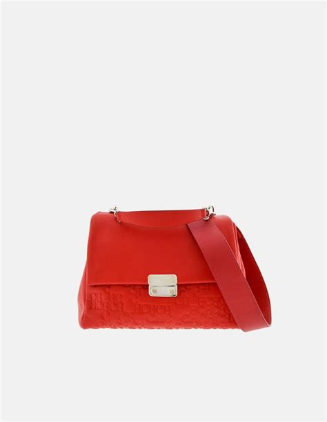 Bolso Carolina Herrera Baret Piel Rojo Degradé EB