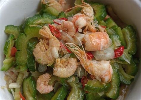 Resep Tumis Pare Udang Ebi Anti Pahit Oleh Eka Prihamdhani Cookpad