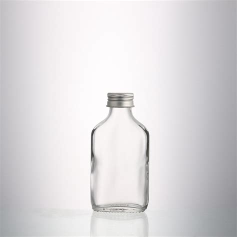 Ml Empty Flat Wine Whiskey Small Empty Glass Bottles For Liquor