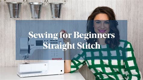 How To Straight Stitch Sewing For Beginners Youtube