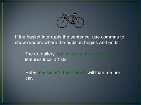 Sentence Structure Using A Bike Metaphor