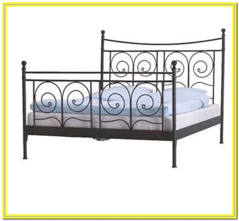 Ikea Super King Metal Bed Frame Bedroom Home Decorating Ideas