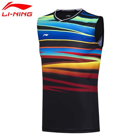 Li Ning New Men At Dry Badminton Vest Breathable Light Shirts