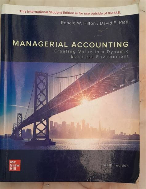 Managerial Accounting 12th Edition Hobbies Toys Books Magazines