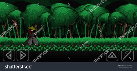 Pixel Art Gameplay Stock Illustration 1351436399 Shutterstock