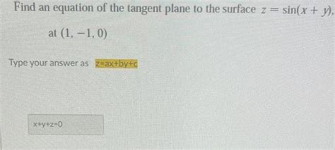 Solved Find The Tangent Plane To The Elliptic Paraboloid Z