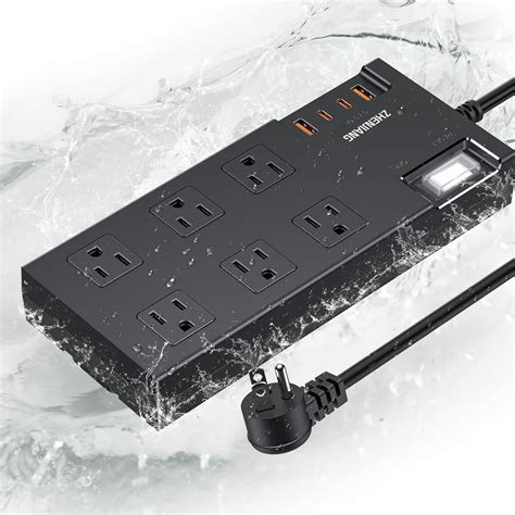 Amazon IPX6 Outdoor Power Strip Weatherproof Waterproof Surge