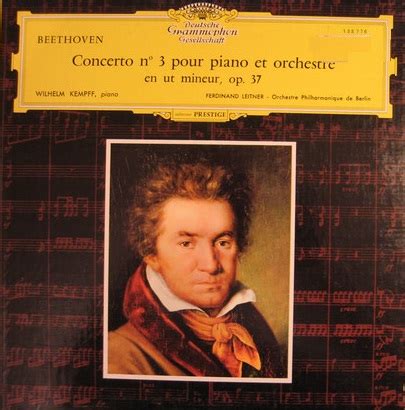 Deutsche Grammophon Prestige Kempff Beethoven Concerto No 3