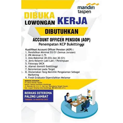 Lowongan Kerja BUMN PT Bank Mandiri TASPEN Jadi BUMN