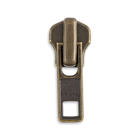 Zipper Sliders Ykk 7 Metal Jacket Antique Brass Wawak Sewing