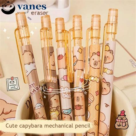 Vanes Pcs Capybara Mechanical Pencil Kawaii Cute Mm Automatic