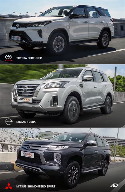 Nissan Terra Vs Toyota Fortuner Vs Mitsubishi Montero Sport Way