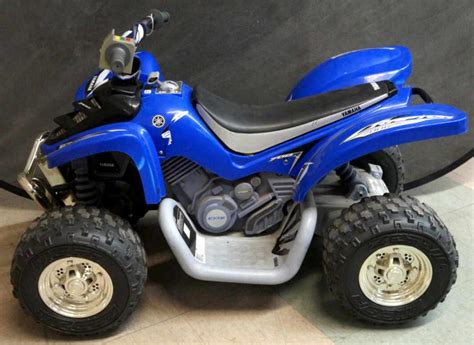 Sold Price Blue Kids Yamaha Raptor 700r Electric Quad April 6 0121