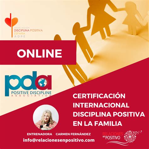 Certificación Internacional OnLine de DISCIPLINA POSITIVA en la Familia