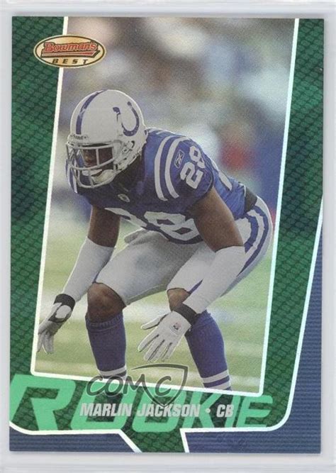 2005 Bowmans Best Rookie Green 799 Marlin Jackson 731 Rookie Rc Ebay