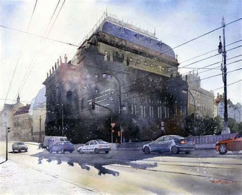 Beautiful Watercolor Street Scenes