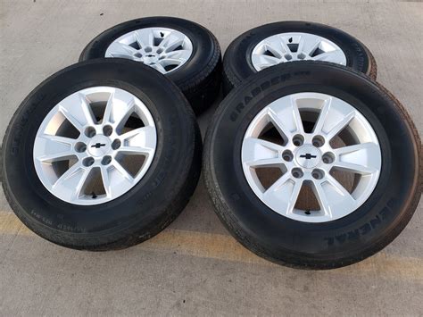 17 Chevy Silverado Oem Wheels Rims Tires 5908 Gmc Sierra Yukon 2022 2