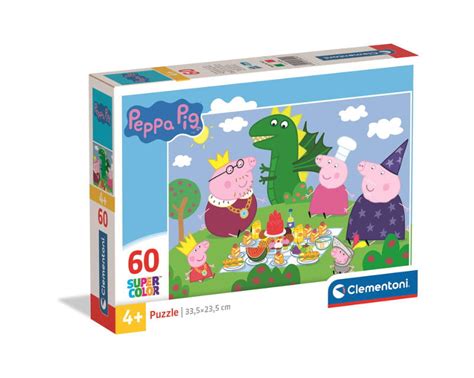 Clementoni Puzzle 60el Świnka Peppa 26204 Puzzle do 100 el zabawki