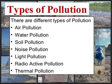 😎 Different types of pollution. 7 Kinds of Environmental Pollution ...