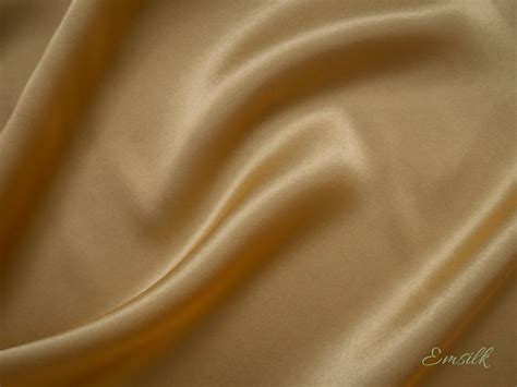 Gold Pure Charmeuse Silk Pure Mulberry Silk Fabric By Etsy