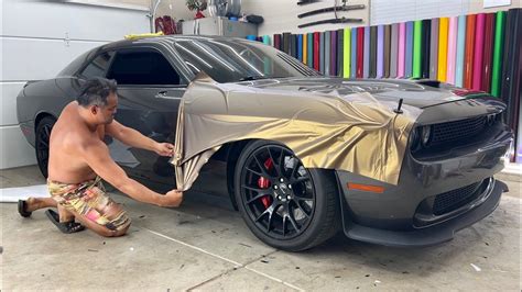 SHADOW GOLD Challenger Hellcat ASMR Wrap Guide The Hardest Parts In