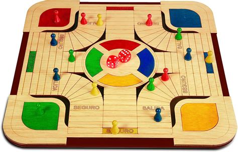 Juego De Mesa De Parcheesi Colombiano Parques De Madera Juego De Mesa