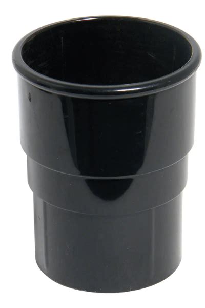 FloPlast Round Downpipe Socket 68mm Black Screw Centre The Ultimate