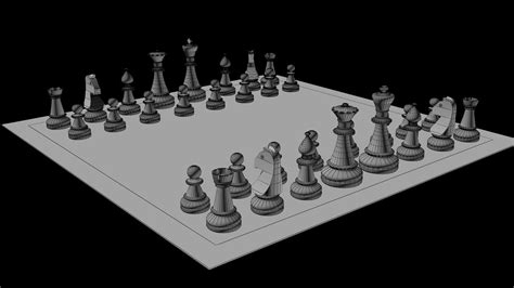 Rock Chess Set 3D Model $1 - .3ds .fbx .obj .max - Free3D