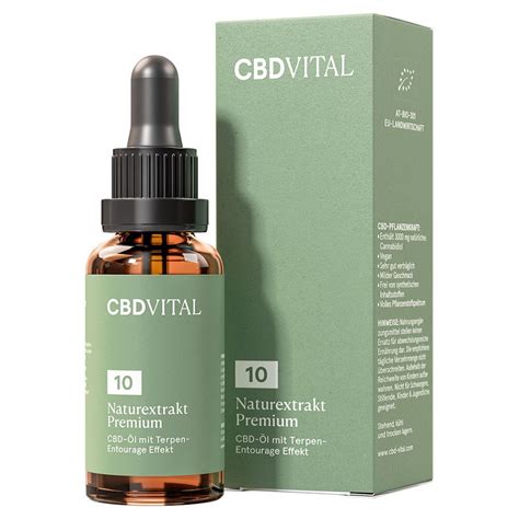 CBD VITAL Naturextrakt Premium CBD Öl 10 30 ml Shop Apotheke