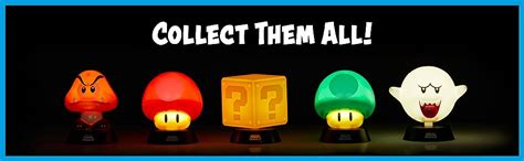 Paladone Super Mario Bros Mushroom 3d Night Light